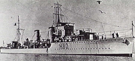 Photograph associated with HMS Brazen (H80)