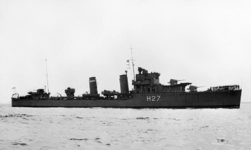 Photograph associated with HMS Electra (H27)