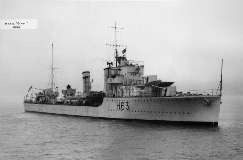 Photograph associated with HMS Gipsy (H63)