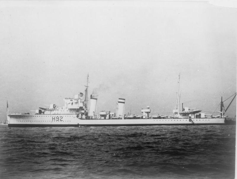 Photograph associated with HMS Glowworm (H92)