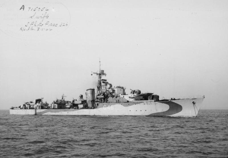 Photograph associated with HMS Swift (G46)