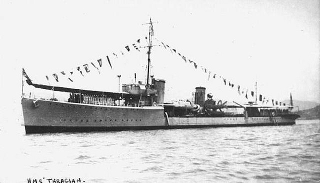 Photograph associated with HMS Thracian (D86)