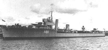 Photograph associated with HMS Wakeful (H88)
