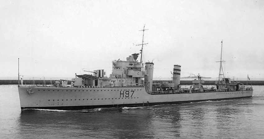 Photograph associated with HMS Hyperion (H97)