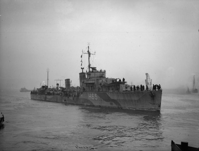 Photograph associated with HMS Boadicea (H65)